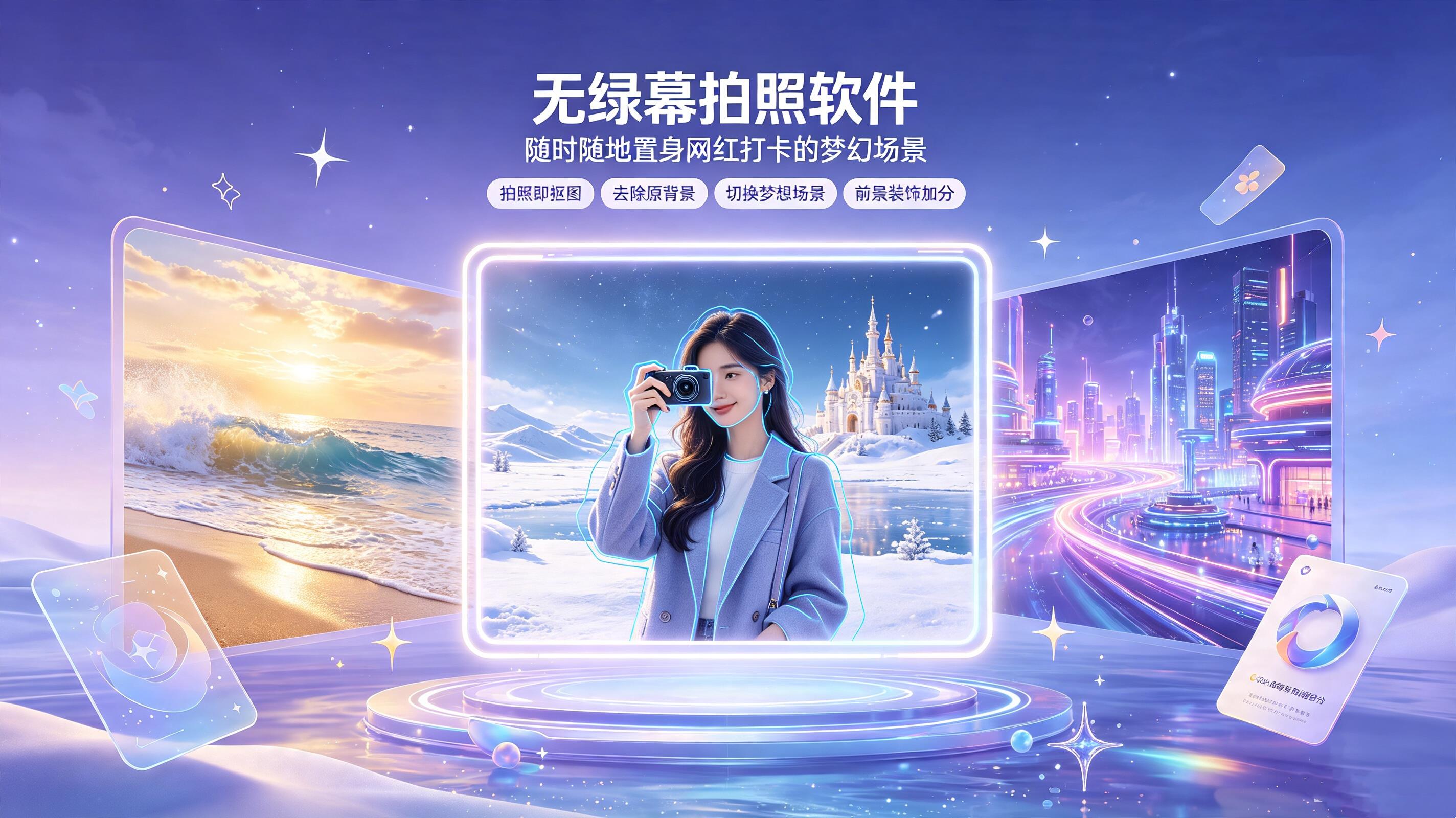 AI无绿幕拍照